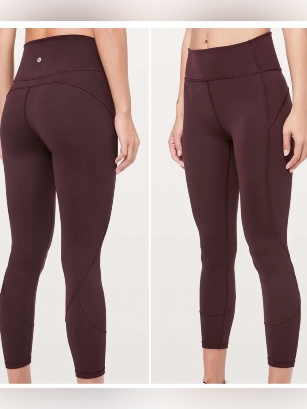 Lululemon In Movement 7/8 High-Rise Tight 25" Burgundy